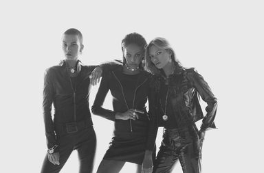 كايت موس، وسيلڤيا هويكس، وجوان سمولز في إعلان Messika