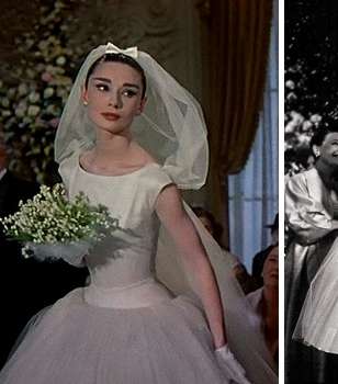 فستان زفاف أودري هيبرمان الذي شكّل صيحة مميّزة في ذلك الحين 