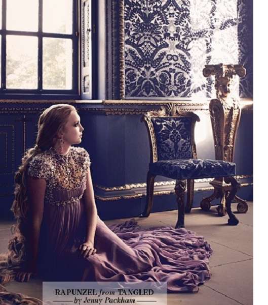 أروع فستان لـ Rapunzel من Jenny Packham 