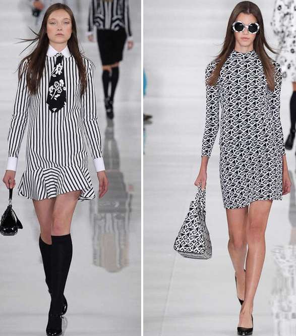 من رالف لورين، اختاري الأقمشة المقطعة وموضة المونوكروم