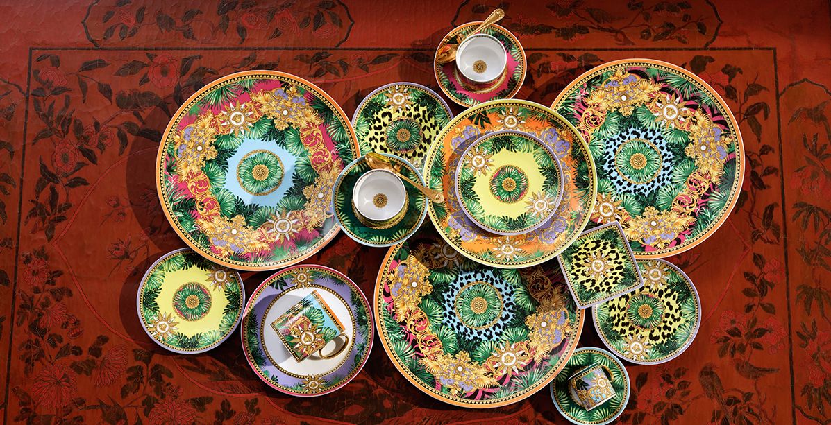 فيرساتشي بورسلان للمائدة من وحي عالم الادغال