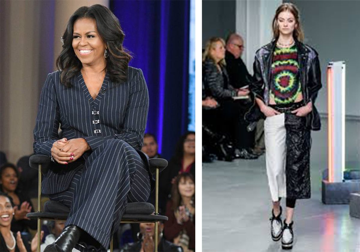 ميشيل اوباما والنقشة المموجة