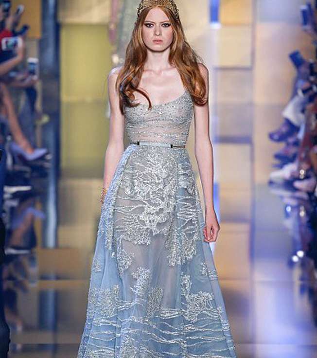 موديلات اخر موضه للفساتين الطويله