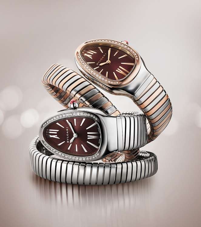 اجمل الوان ساعات بولغري من مجموعة Serpenti Tuboga