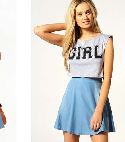 بالصور، اكتشفي اجمل موديلات تنانير الجينز في صيف 2013