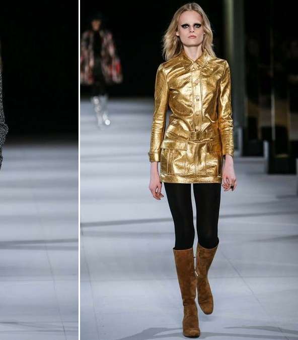 من مجموعة Saint Laurent Paris لشتاء 2015، إليك هذه الأزياء