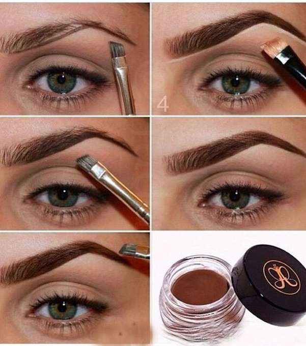 صور طريقة رسم الحواجب الكثيفه