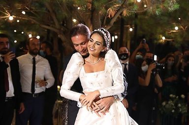 صور ملكات جمال لبنان بفساتين الزفاف