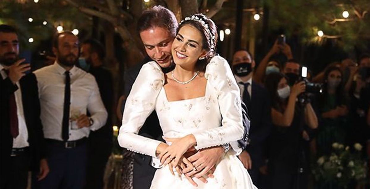 صور ملكات جمال لبنان بفساتين الزفاف