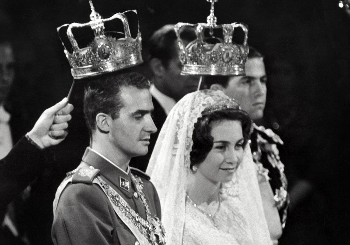 الملكة صوفيا في زفافها 