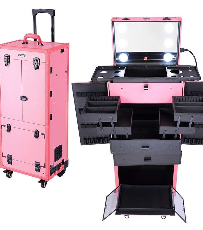 صور اجمل شنط مكياج مضيئه