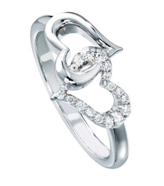 خاتم بقلبين من Piaget