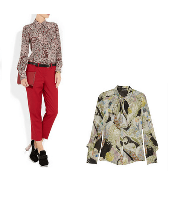 إرتدي هذا الشتاء القمصان الحريريّة المطبّعة