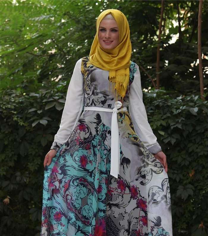 صور واجمل موديلات فساتين للمحجبات