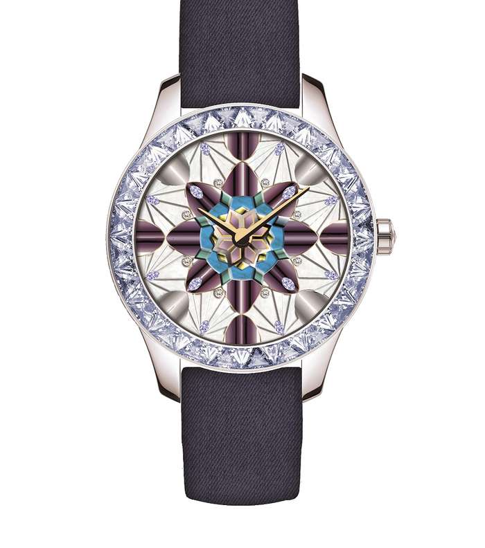 ساعة جديدة مميزة من ديور من مجموعة Dior VIII باللون الازرق من معرض بازل