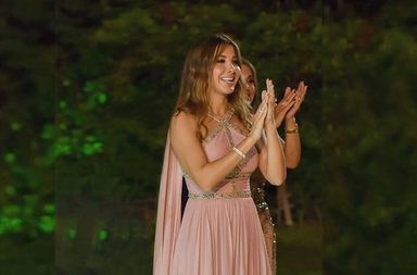 نانسي عجرم في زفاف شقيقها نبيل