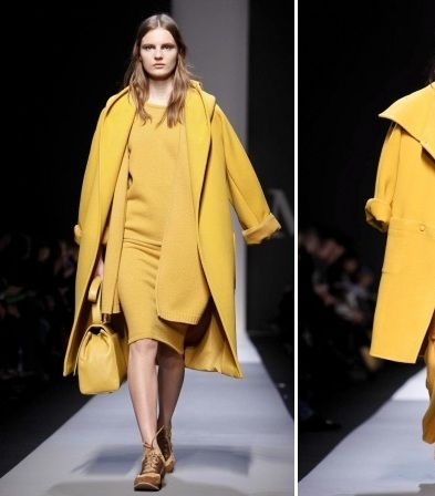 من مجموعة Max Mara لشتاء 2014، إليك هذه التصاميم المميزة باللون الأصفر