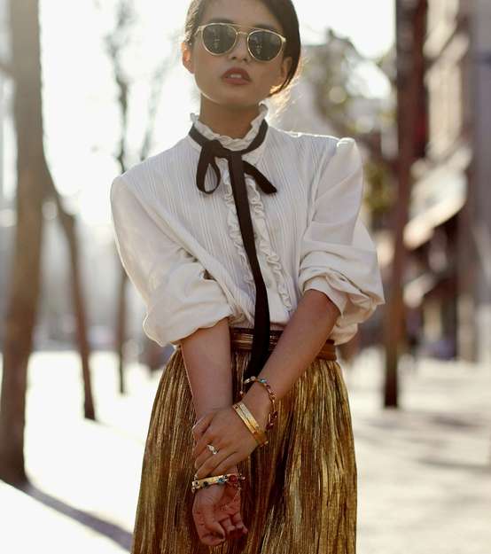 ارتدي التنورة الميتاليكيّة في شتاء 2013