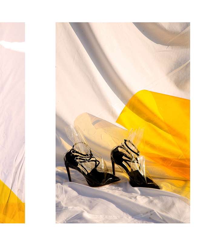 حقيبة Celine وحذاء Jimmy Choo X Off-White