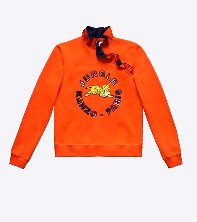 الكنزة الرياضية المطبعة بشعار كينزو لصالح H&M