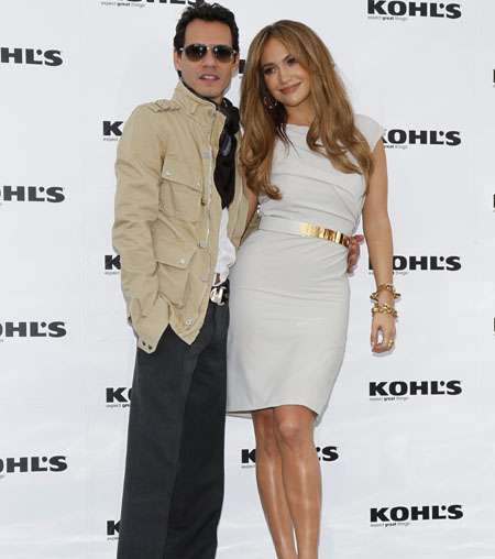 جنيفر لوبيز مع طليقها الثالث مارك أنطوني