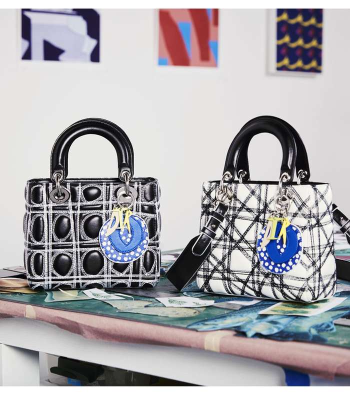 شنط ديور Lady dior الجديدة من تصميم الفنانين البريطانيين والأميركيين