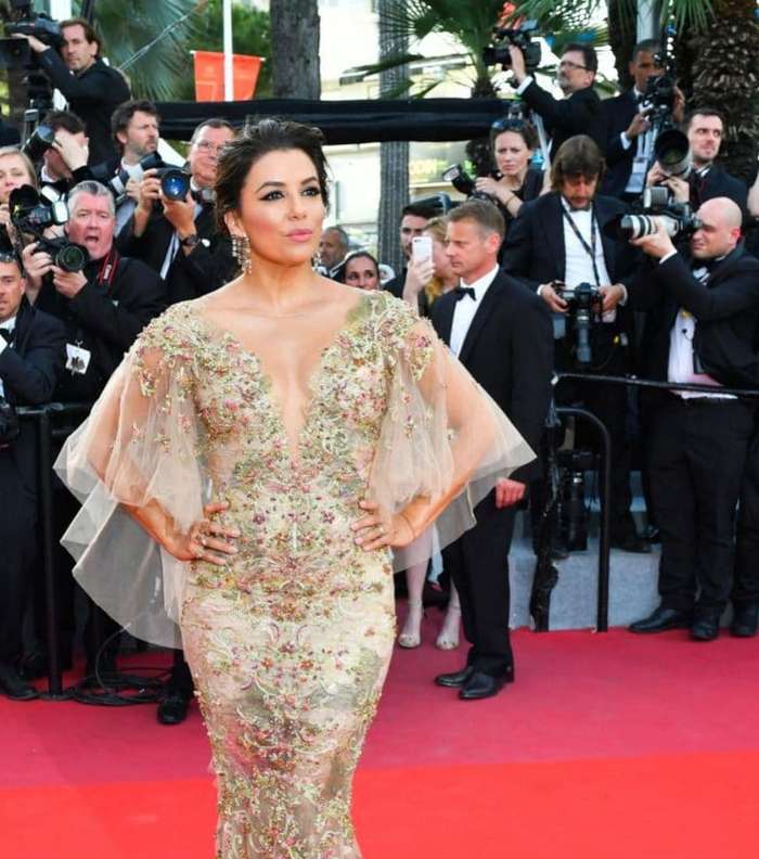 ايفا لونغوريا بفستان من ماركيزا في مهرجان كان 2017