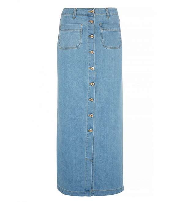 لصيف 2015، اختاري تنورة الجينز بالقصة المستقيمة