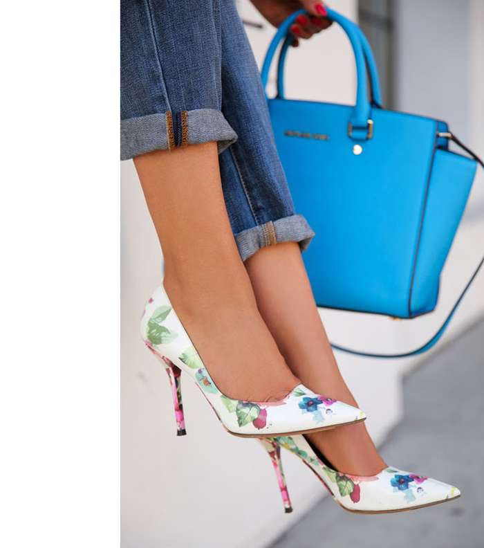 اجمل موديلات جزم لصيف 2016 مطبعة بالازهار