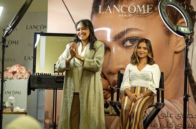 ياسمينة مع نجلا الزيني ولانكوم كشريك اعلامي حصري مع عيادات اندلسية