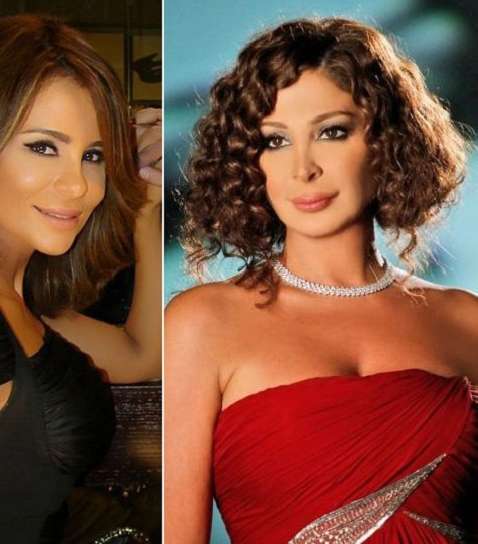 كارول سماحة وإليسا بشعر قصير