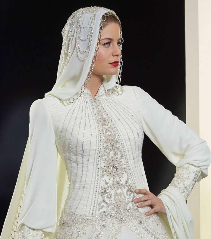 صور اجمل فساتين الزفاف للمحجبات