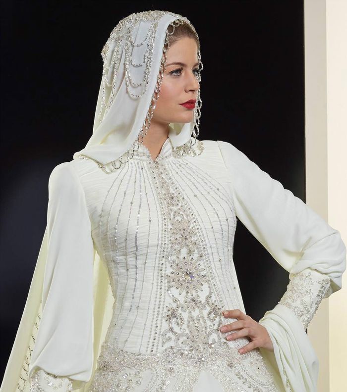 صور اجمل فساتين الزفاف للمحجبات