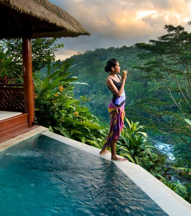 لحظات الهدوء والسعادة تعيشينها في بالي