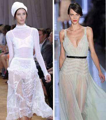 اعتمدي الملابس الشفافة في صيف 2012