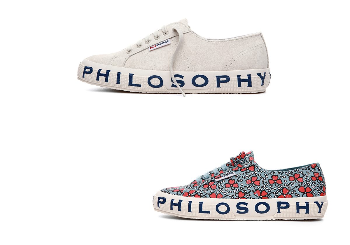 اكتشفي احذية Superga الرياضية بالتعاون مع علامة Philosophy di lorenzo serafini