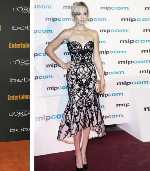 الممثلة الكندية  LAURA VANDERVOORT تتألق بفستان Michael D من مجموعة Resort 2014