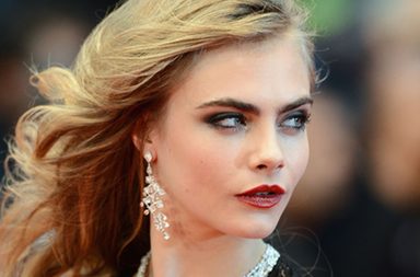 كارا ديليفين بالمكياج الصاخب في كان 2013