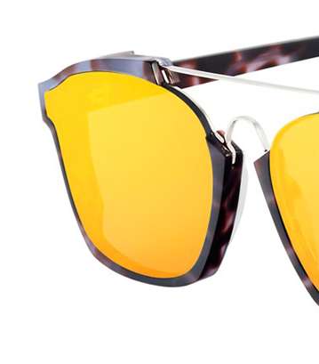 نظارات ديور الشمسية الجديدة بزجاج باللون الاصفر