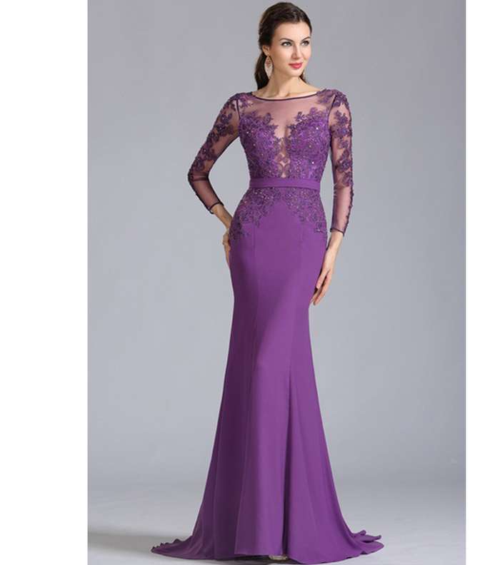 موديلات فساتين طويله مكممه