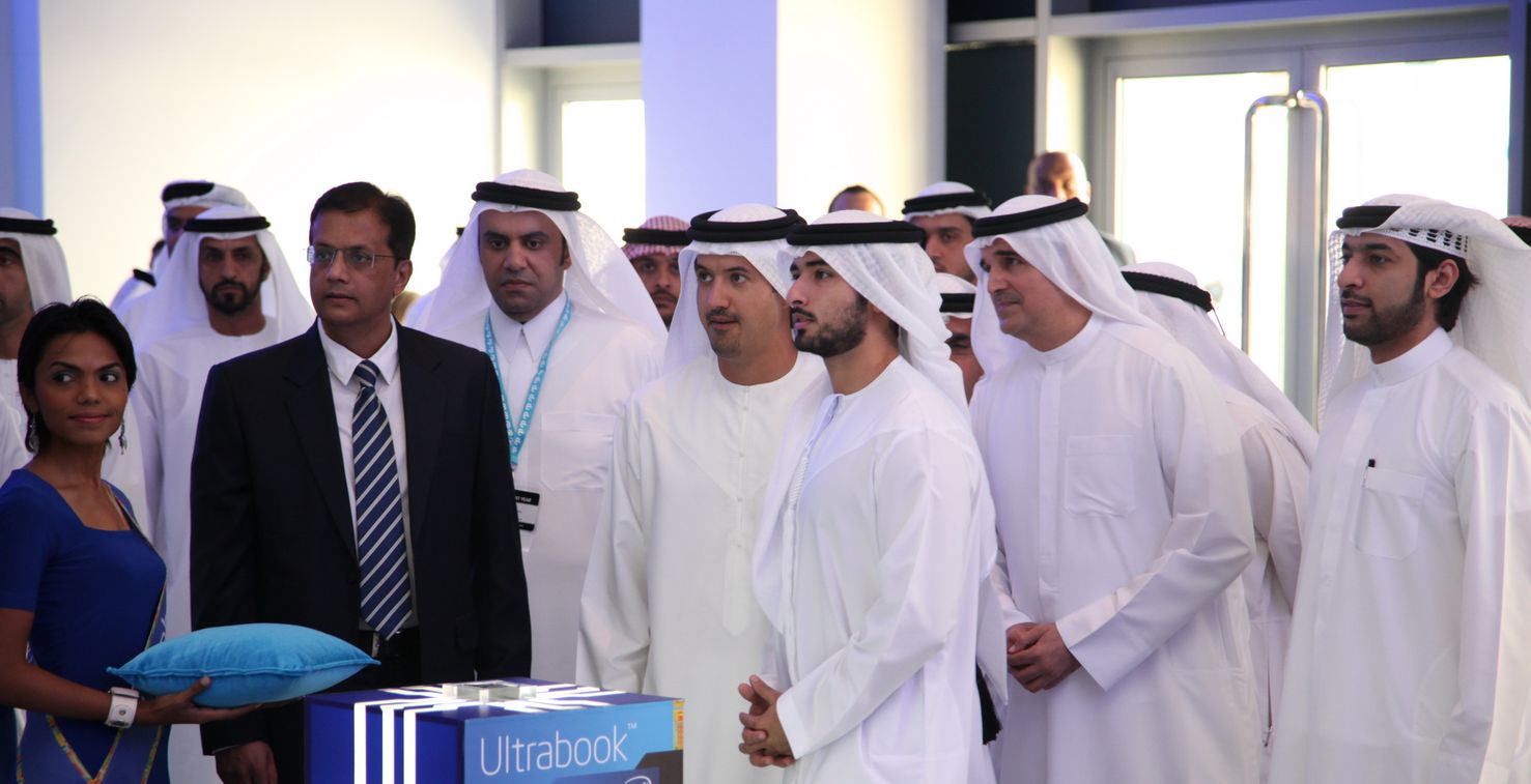 الشيخ ماجد بن راشد اَل مكتوم يفتتح "جيتكس شوبر 2012"