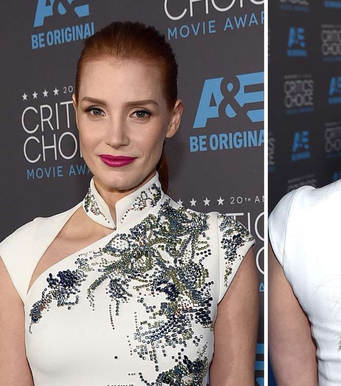 ضفيرة جيسيكا شاستين تخطف الأضواء 