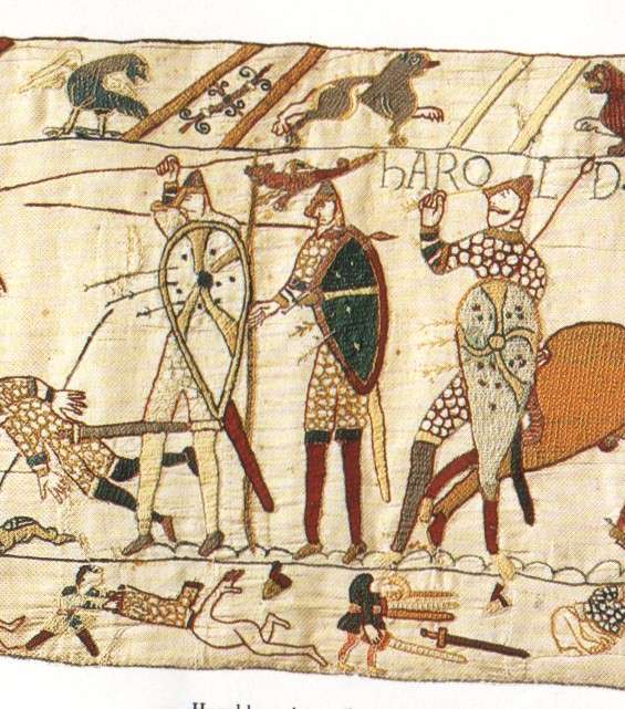 The Bayeux tapestry سجادة على شكل لوحة، تعود للعام 1070 وثمنها 3 مليون دولار .