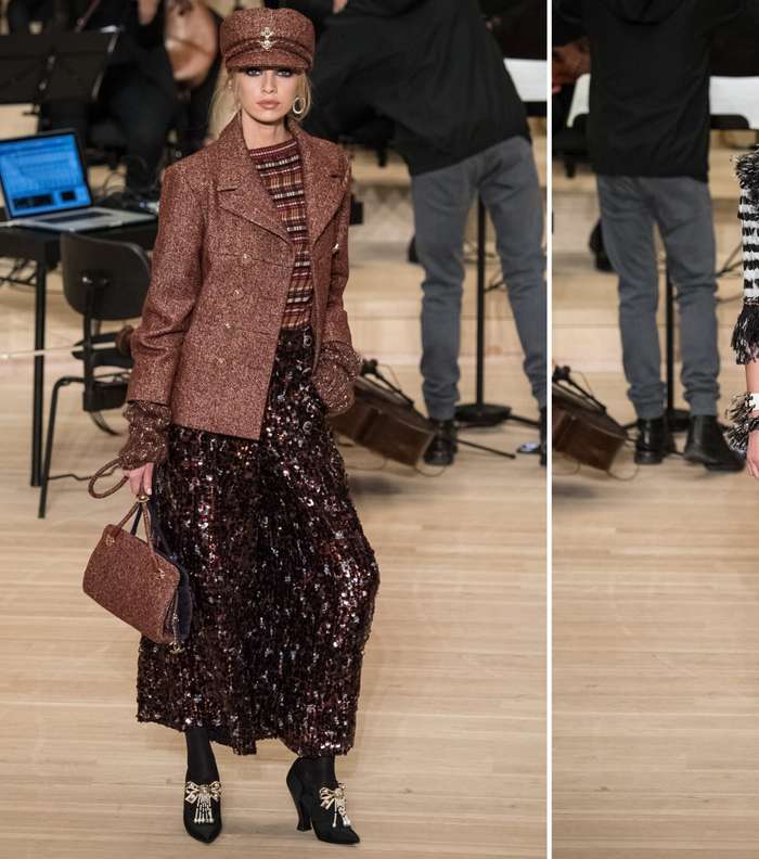 الريش اللماع من صيحات موضة CHANEL