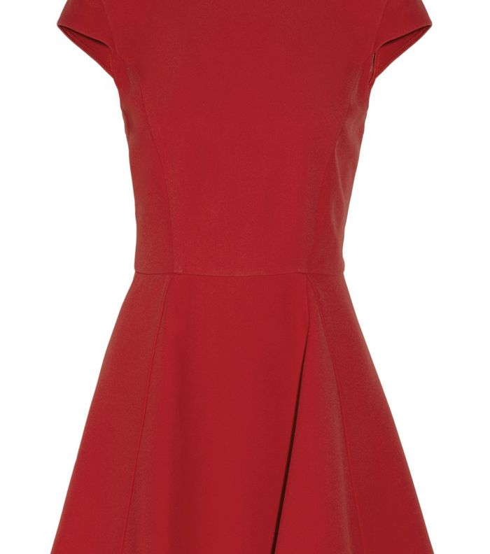 فستان احمر مخمل من Miu Miu 