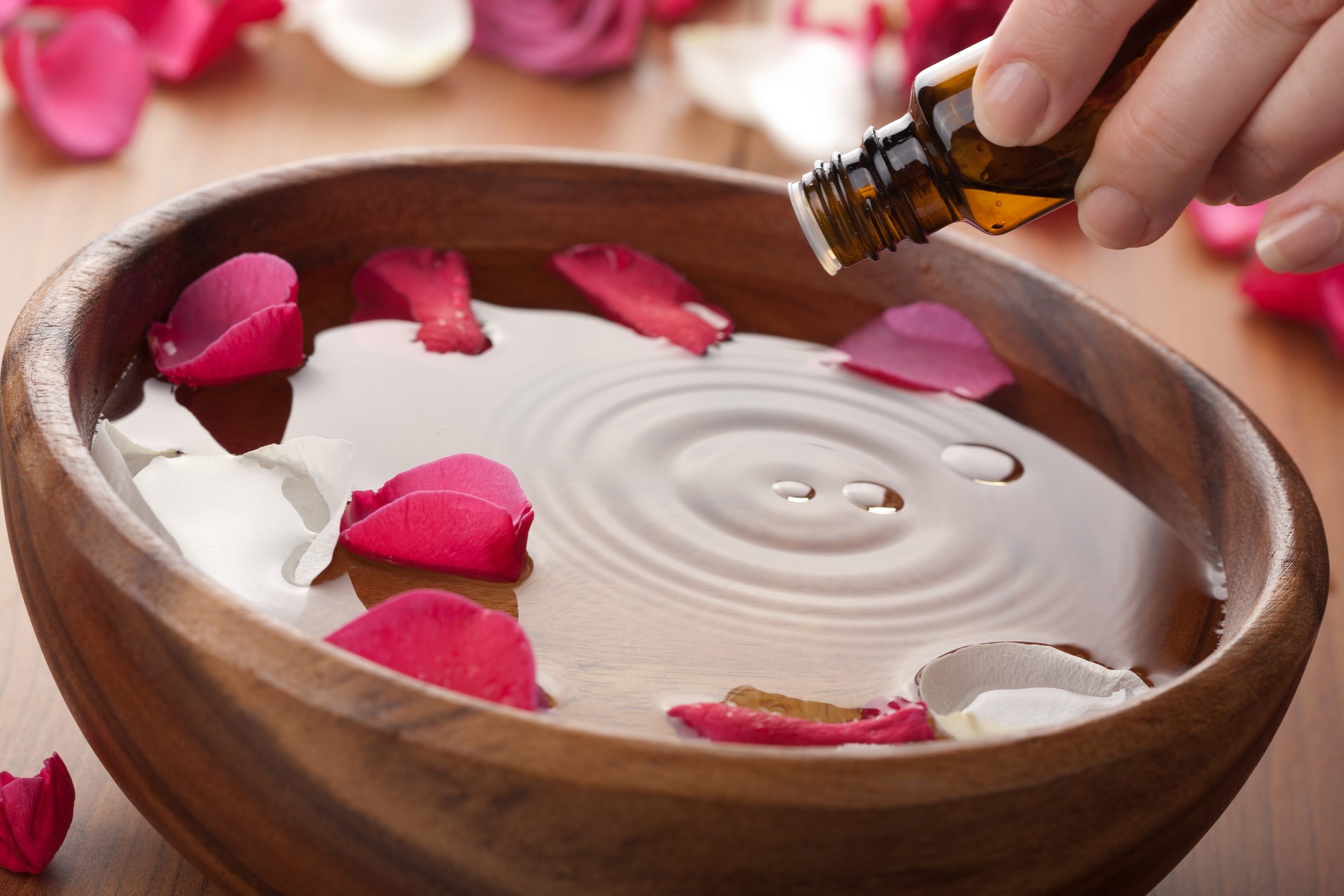 الزيوت المختلفة لرائحة عطرة