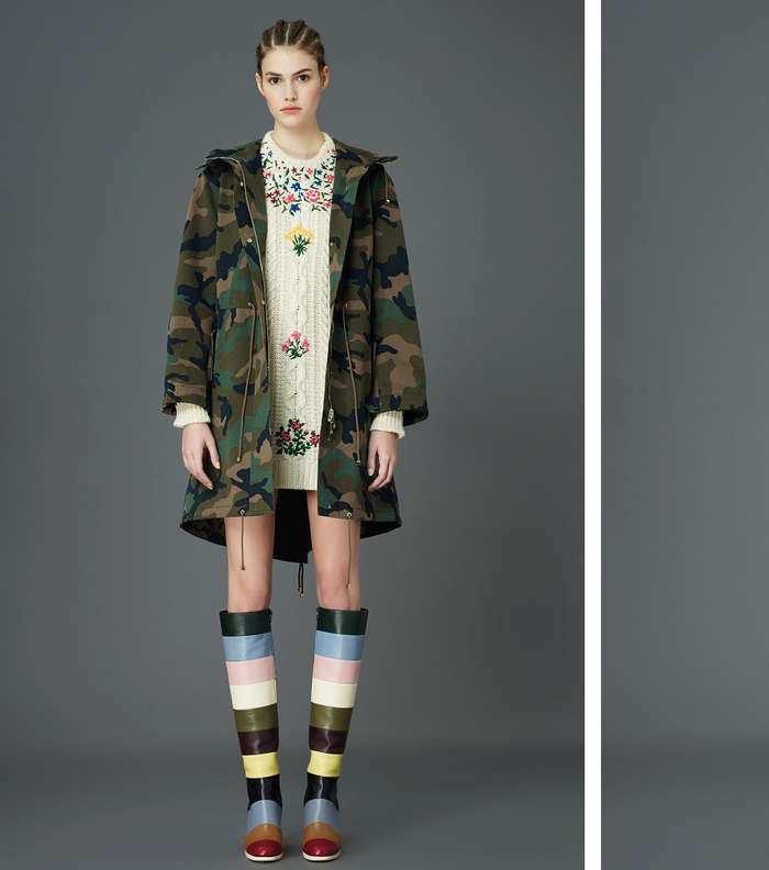 من مجموعة فالينتينو Pre Fall 2015، اليك موضة النقشة العسكرية