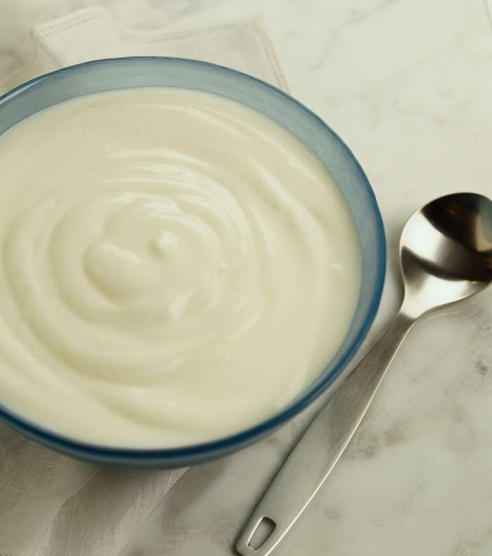 الخطوة الثانية: لبن الزبادي