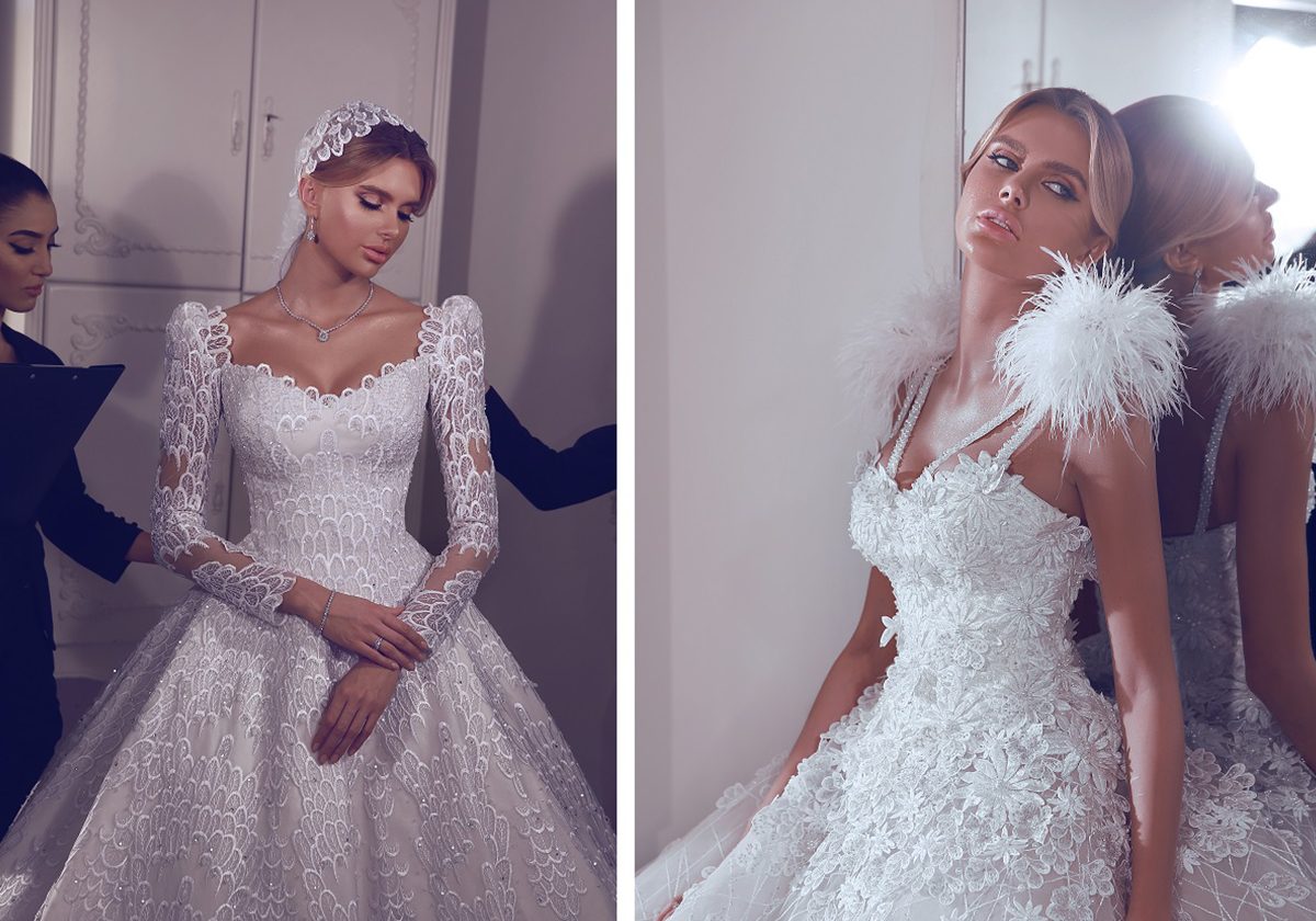 أجمل فساتين زفاف صادق ماجد 2019