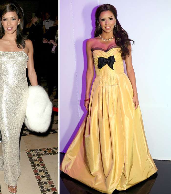 بالصور، فساتين إيفا لونغوريا القديمة وإطلالات سيّئة لها